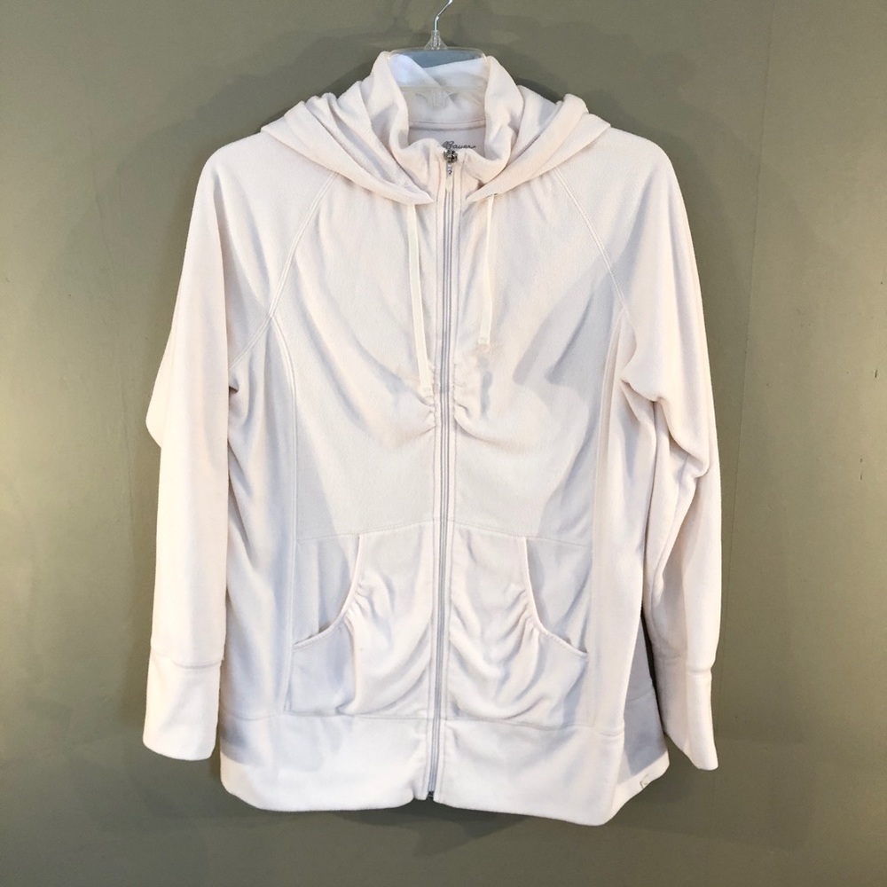 Eddie Bauer Cream Fleece Hoodie